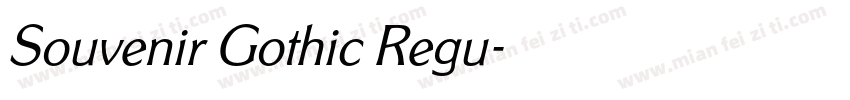 Souvenir Gothic Regu字体转换